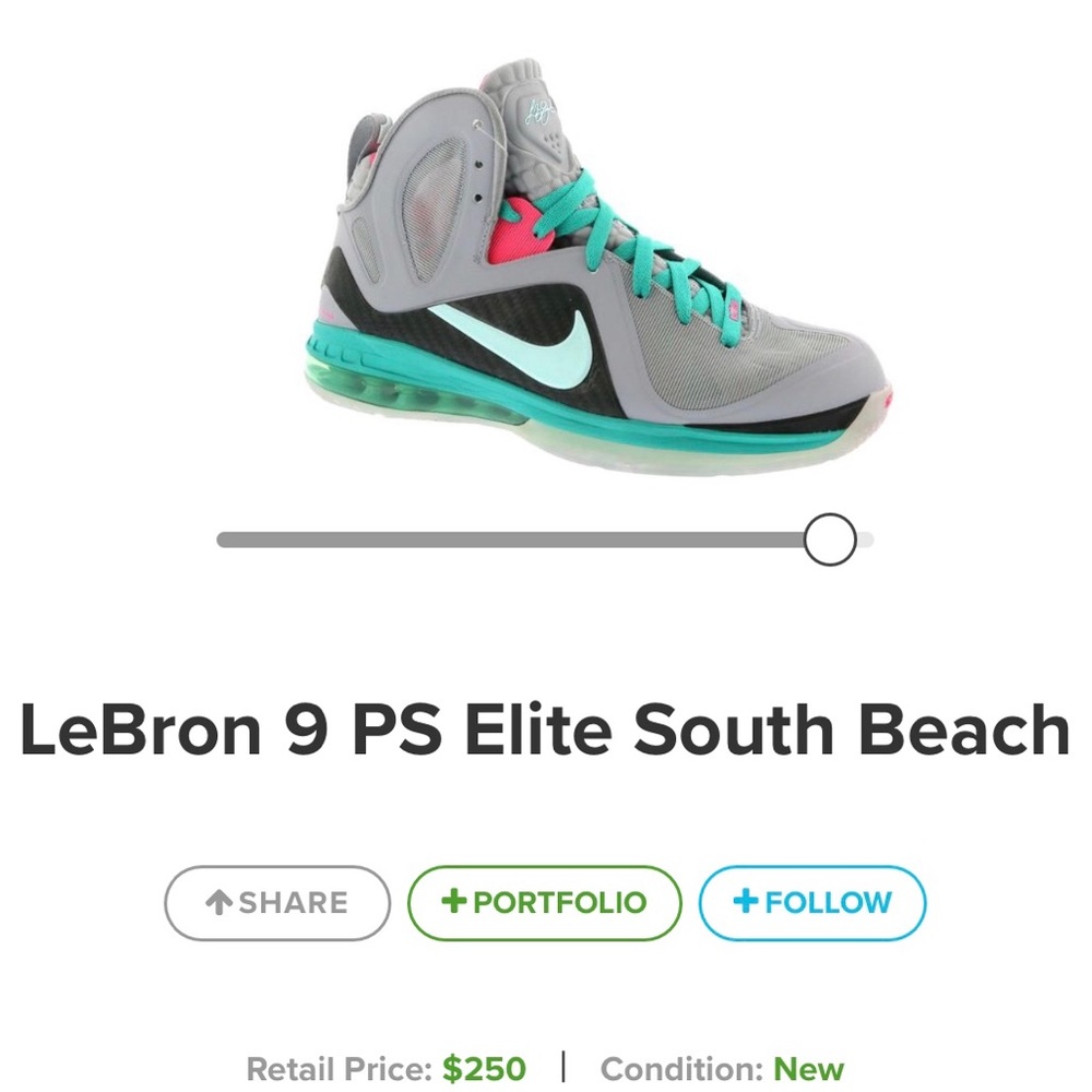 Lebron 9 South Beach sneakers